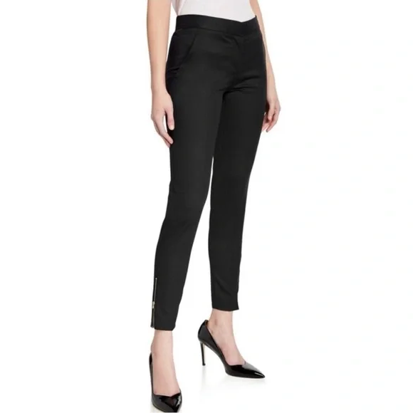 Stella McCartney Vivian Skinny Zip Black Pants Size Italian 40, US 4-6 - Picture 1 of 15